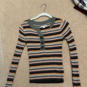 Striped long sleeve shirt